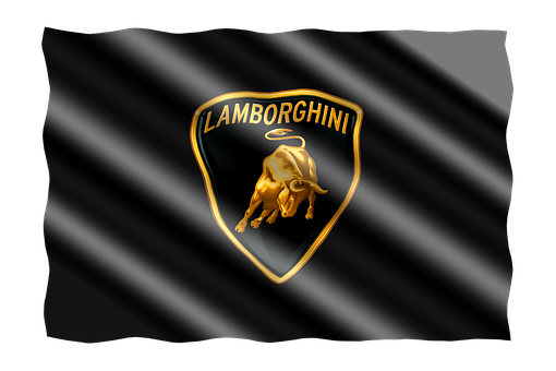 Lamborghini Logoon Flag PNG Image