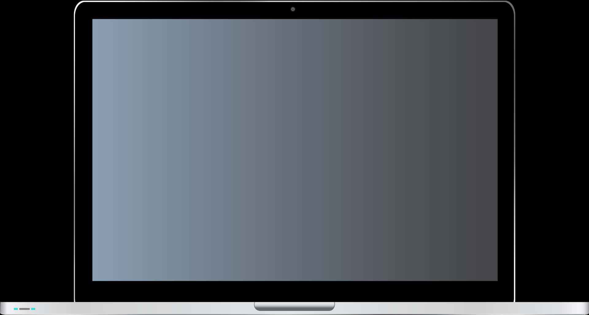 Laptop Screen Blank Display PNG Image