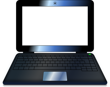 Laptopwith Blank Screen PNG Image