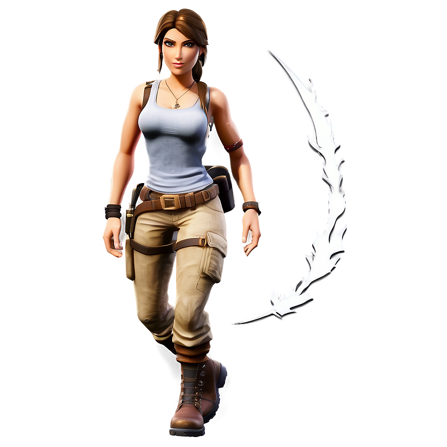 Lara Croft Exclusive Fortnite Gear Png Hdm PNG Image