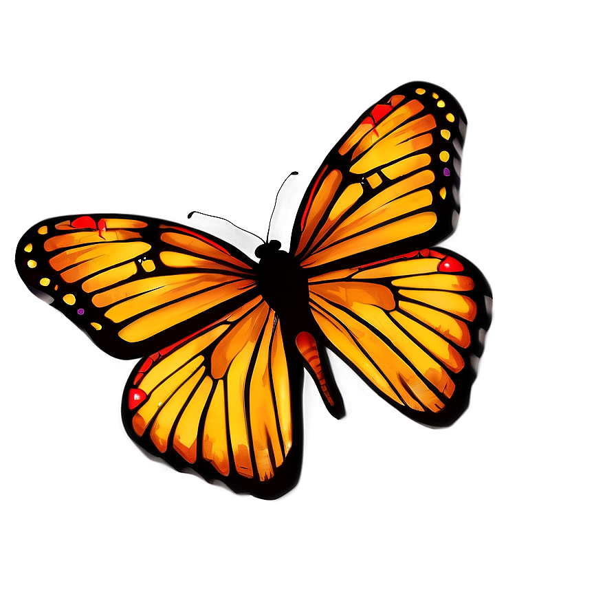 Large Butterfly Outline Png Dkl78 PNG Image