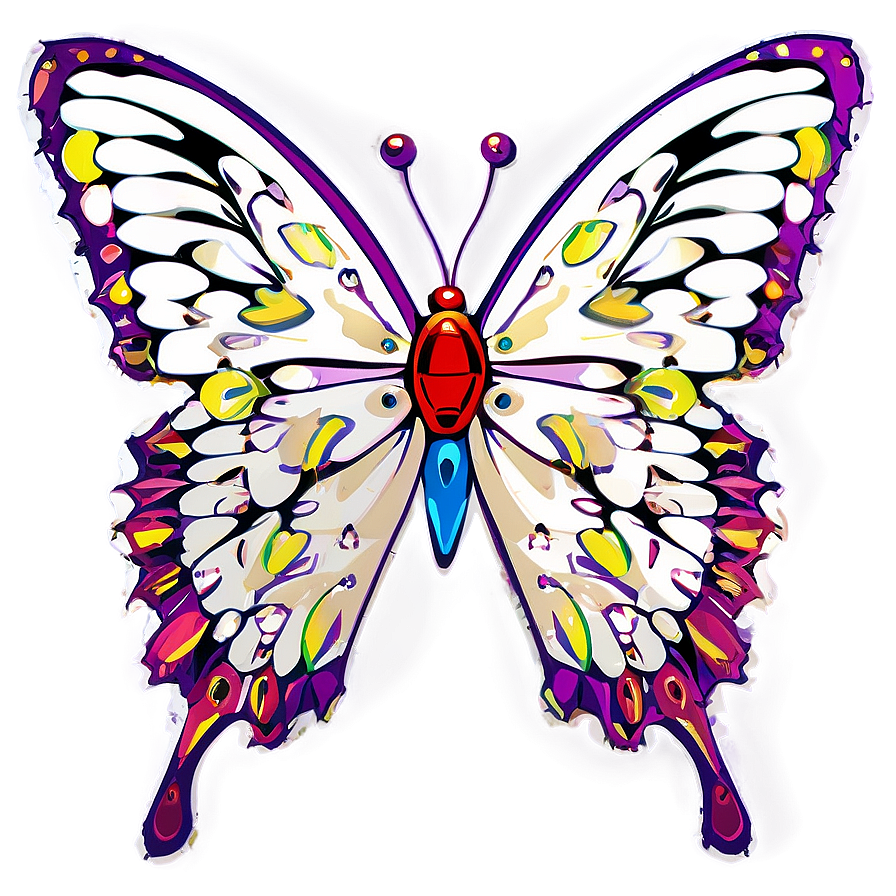 Large Butterfly Outline Png Wel92 PNG Image