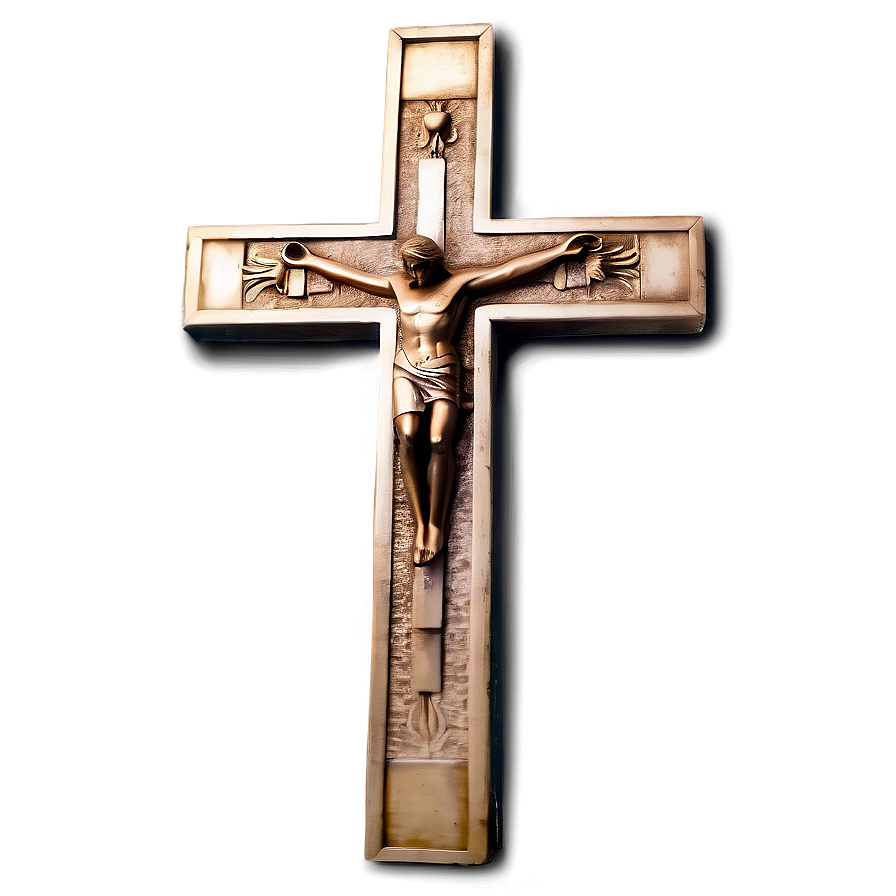 Large Catholic Cross View Png Qav36 PNG Image