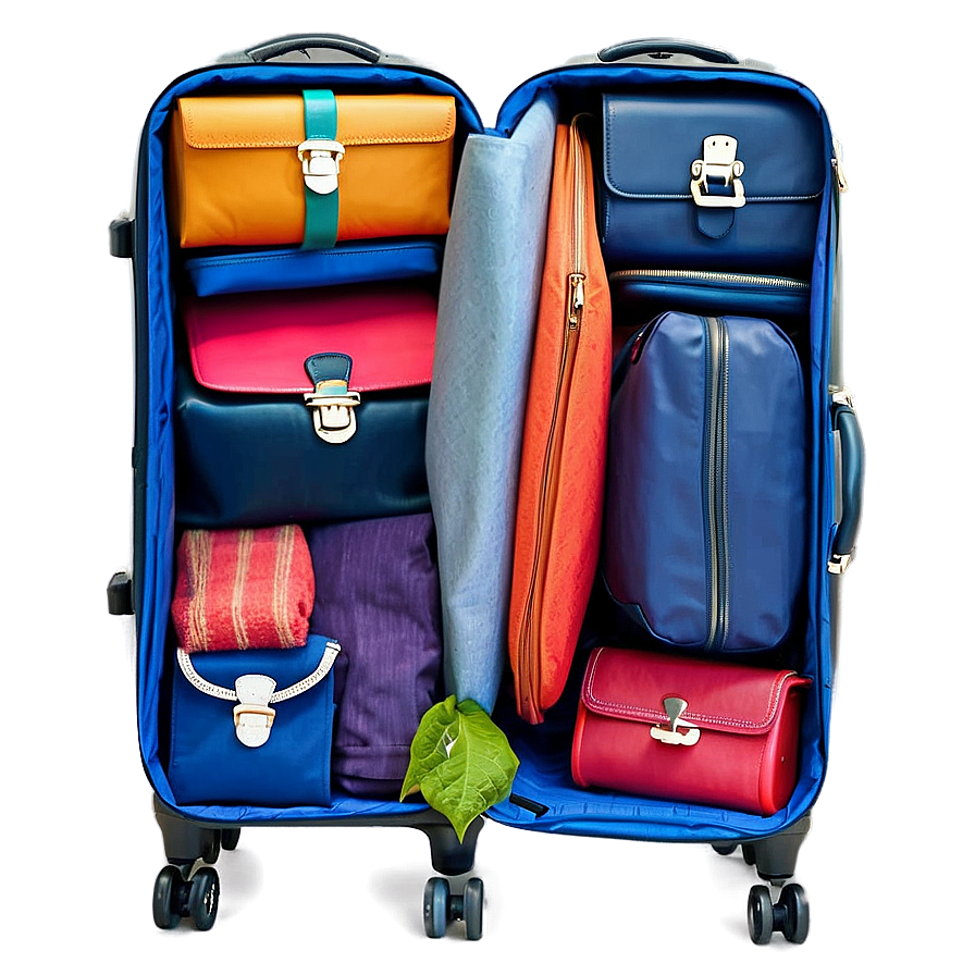 Large Family Suitcase Png Kha PNG Image