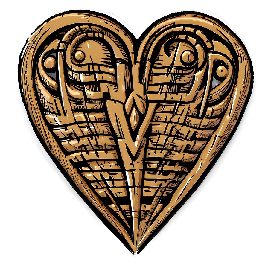 Large Heart Doodle Png 06262024 PNG Image