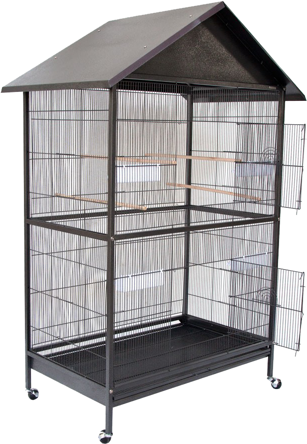 Large Outdoor Bird Aviary Cage PNG Image