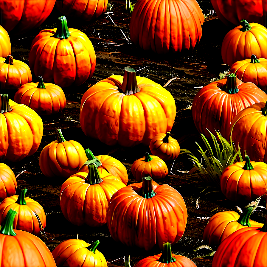 Large Pumpkin Patch Png 06252024 PNG Image