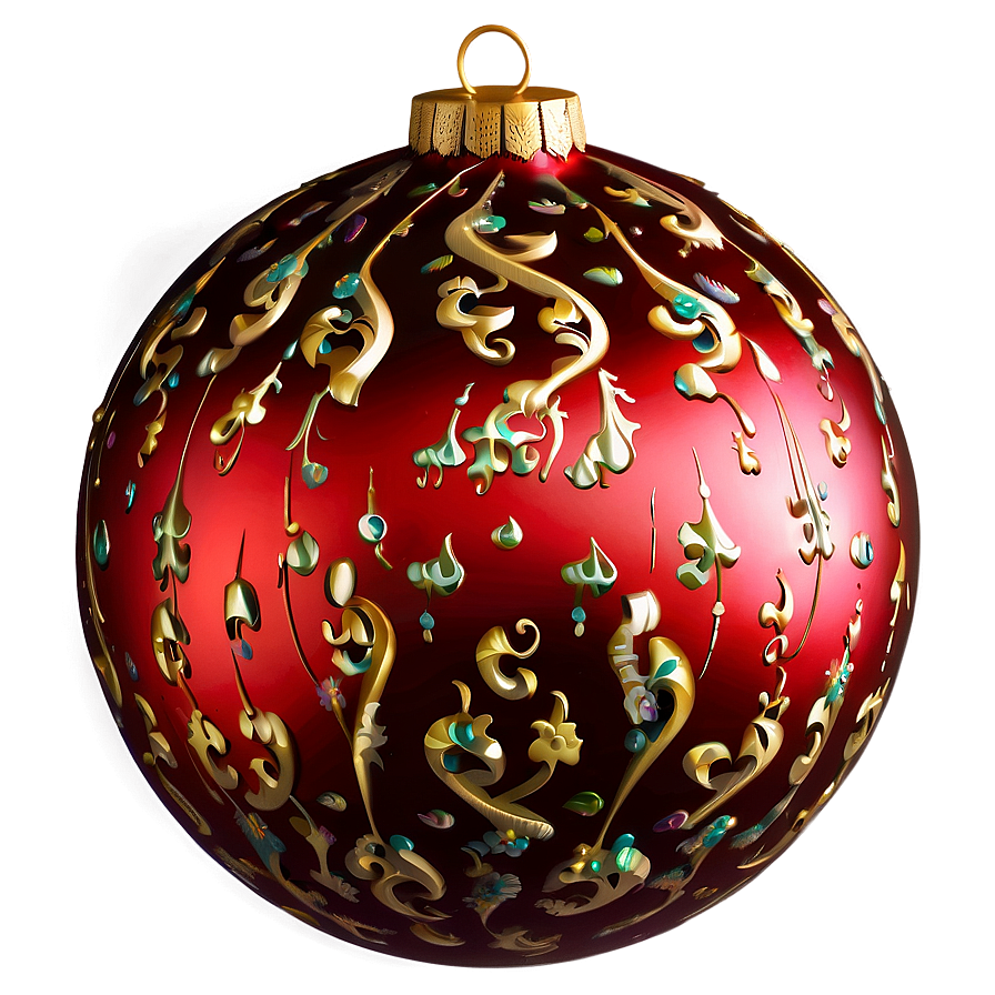 Large Red Ornament Png Hak PNG Image