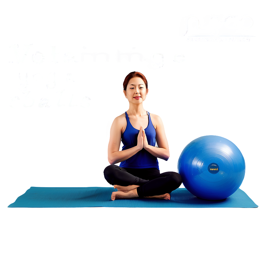 Large Yoga Ball Routines Png Nnf PNG Image