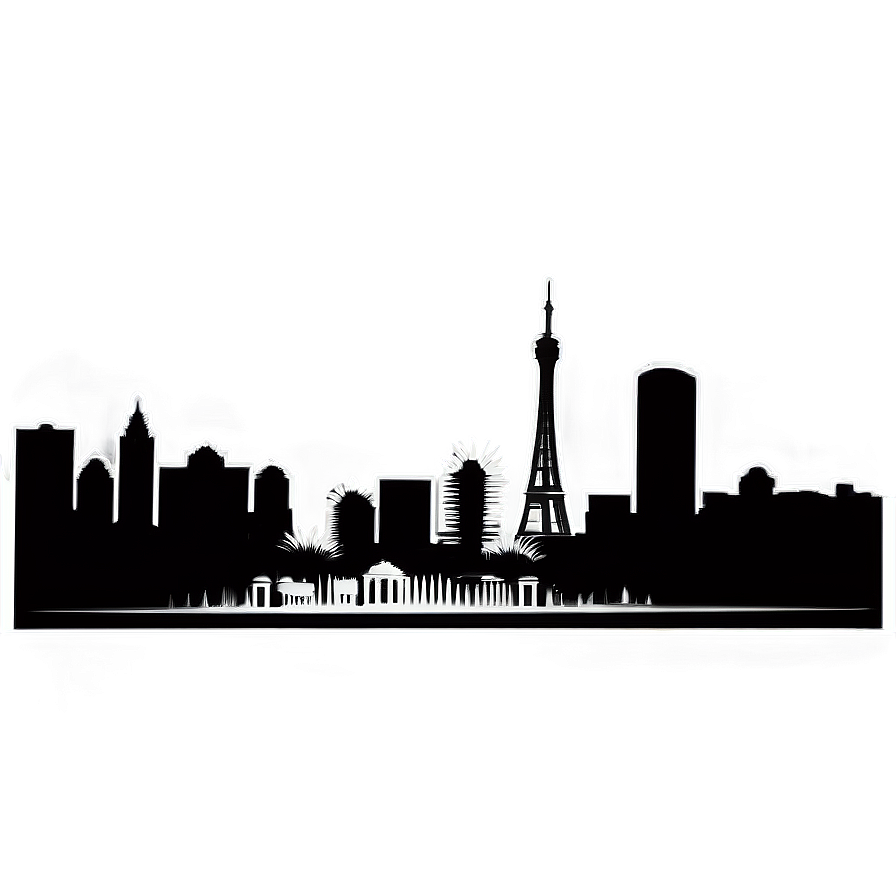 Las Vegas Skyline Silhouette Png 89 PNG Image