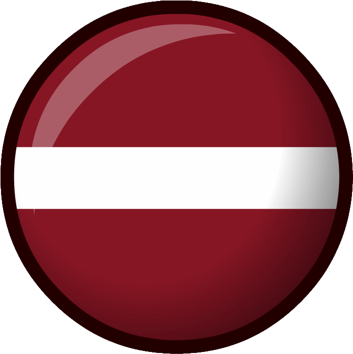 Latvian Flag Button PNG Image