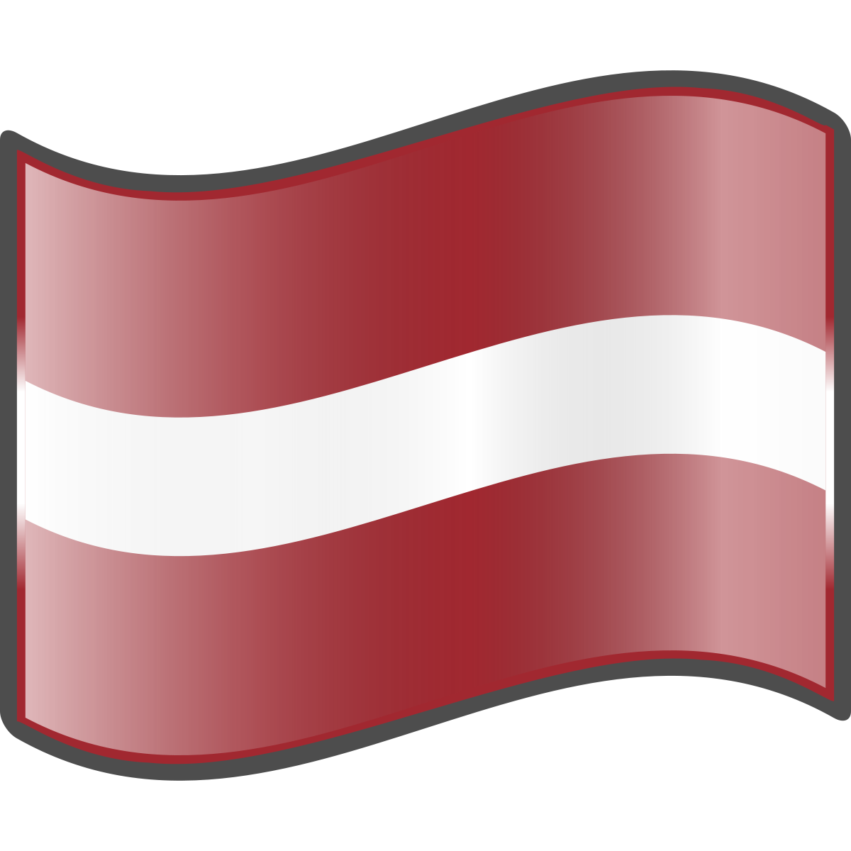 Latvian Flag Waving PNG Image