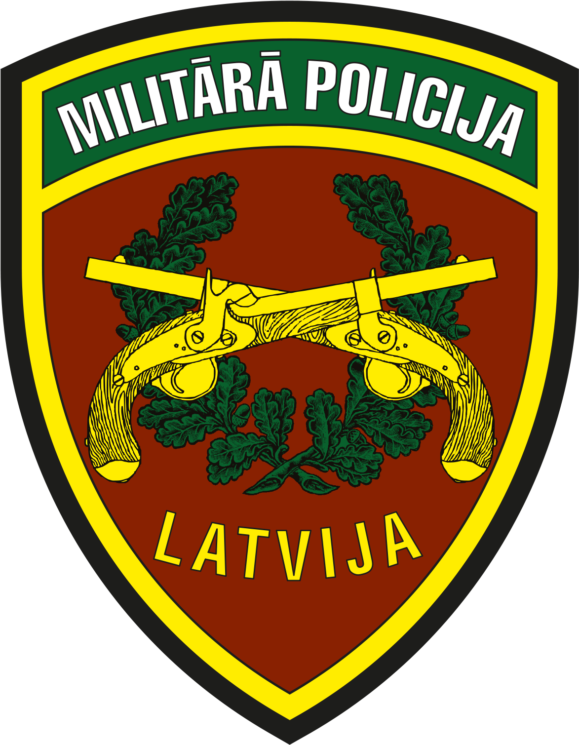 Latvian Military Police Emblem PNG Image