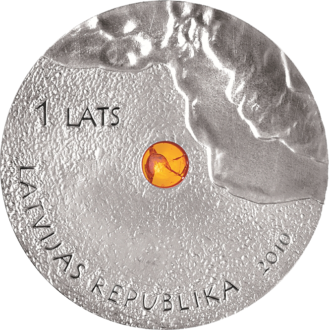 Latvian1 Lats Coin2010 PNG Image