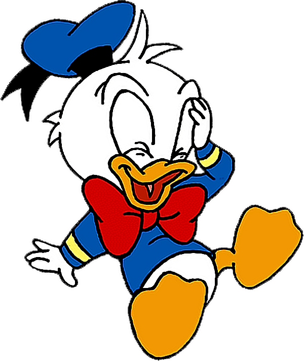 Laughing Animated Duck Character PNG Image