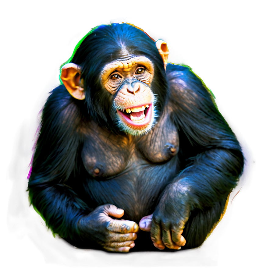 Laughing Chimpanzee Moment Png 06112024 PNG Image