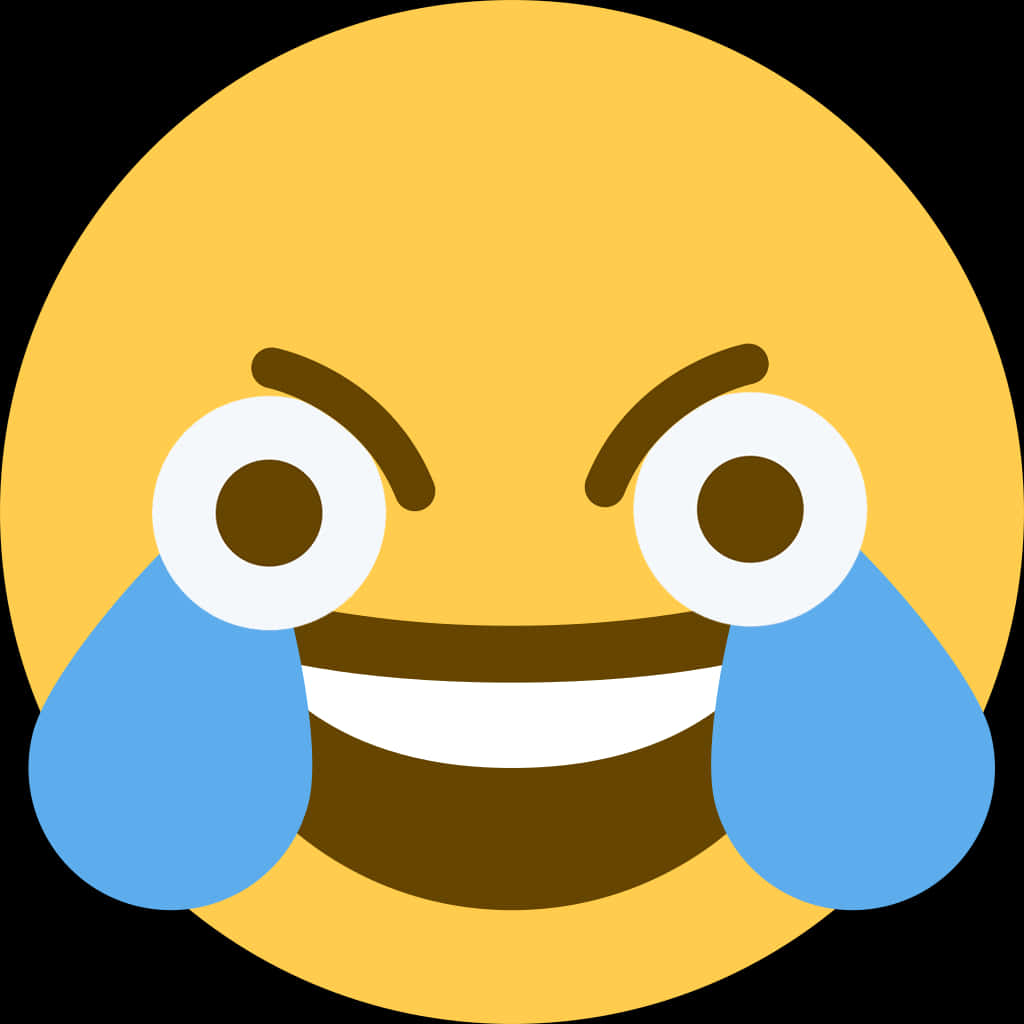 Laughing Emoji With Tears PNG Image