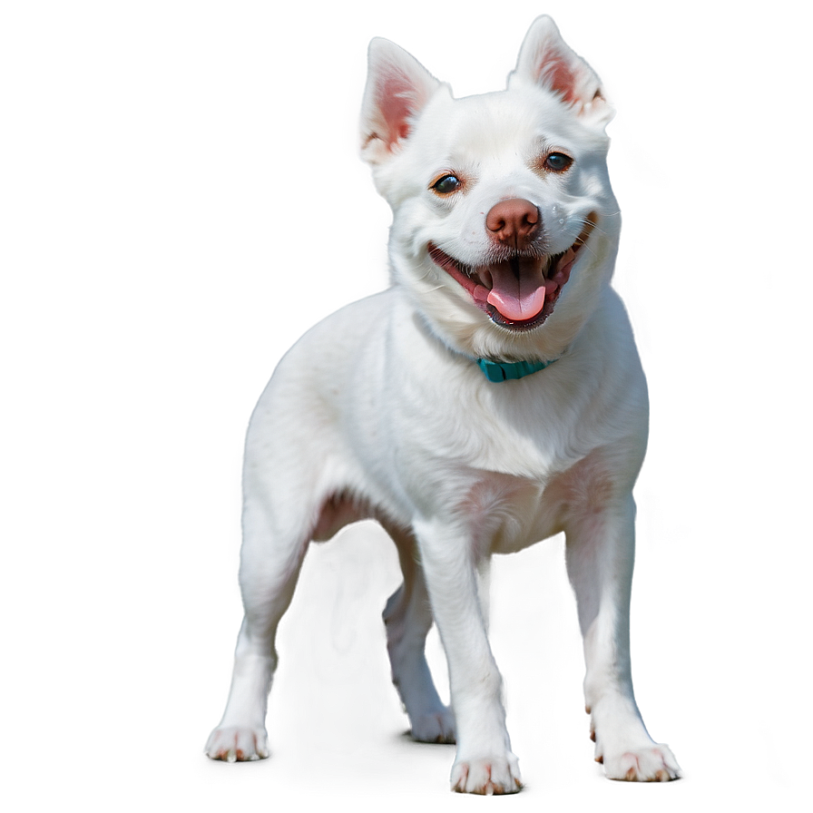 Laughing White Dog Png Luw PNG Image