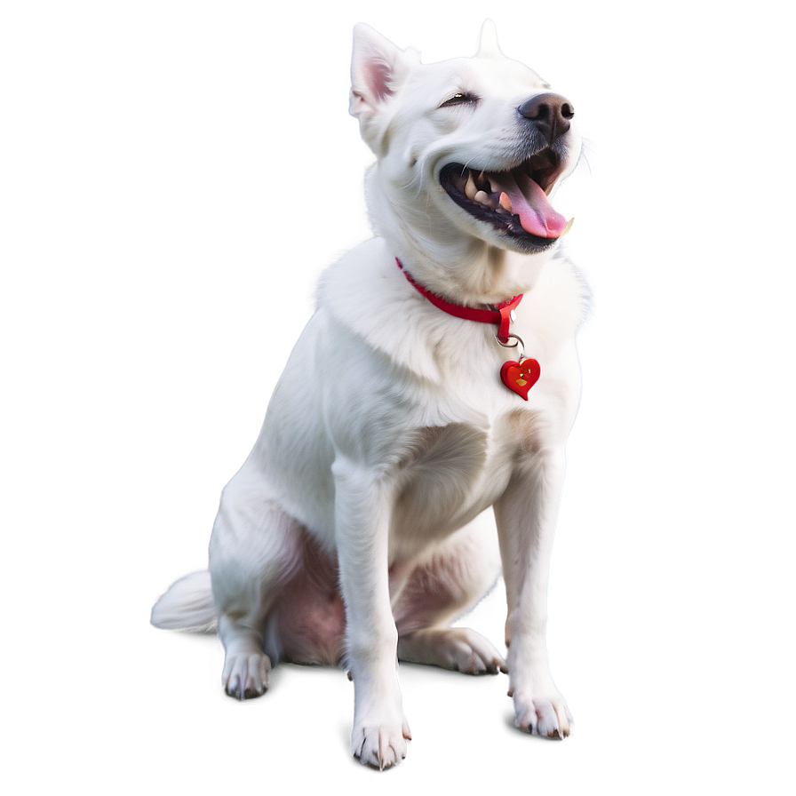 Laughing White Dog Png Oee17 PNG Image