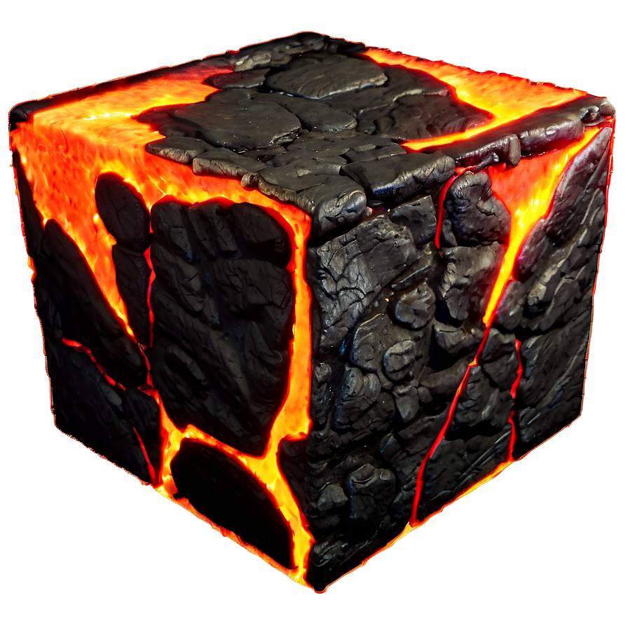 Lava Cube Png Njf PNG Image