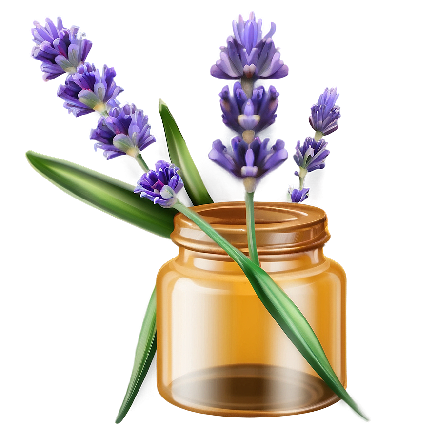 Lavender Essential Oil Png Bmi40 PNG Image