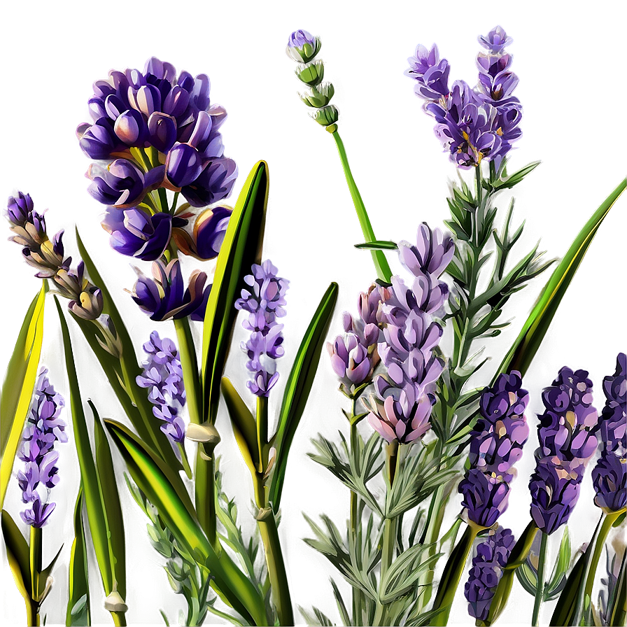 Lavender Field Flower Png 88 PNG Image