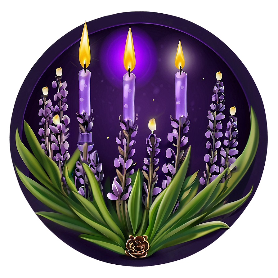 Lavender Infused Candle Png Yos1 PNG Image