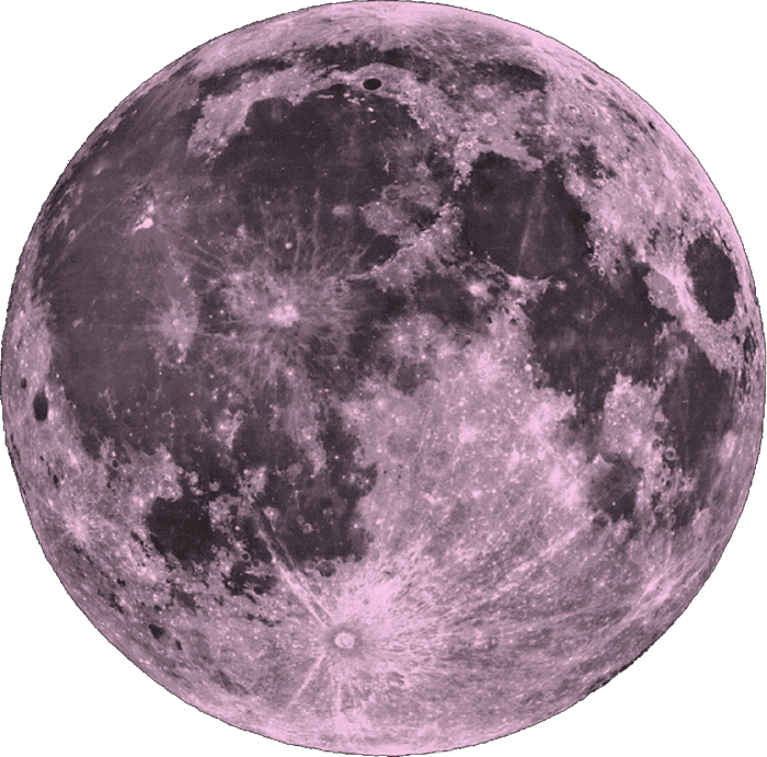 Lavender Tinted Full Moon PNG Image