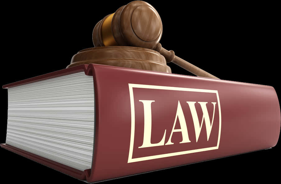 Law Bookand Gavel PNG Image