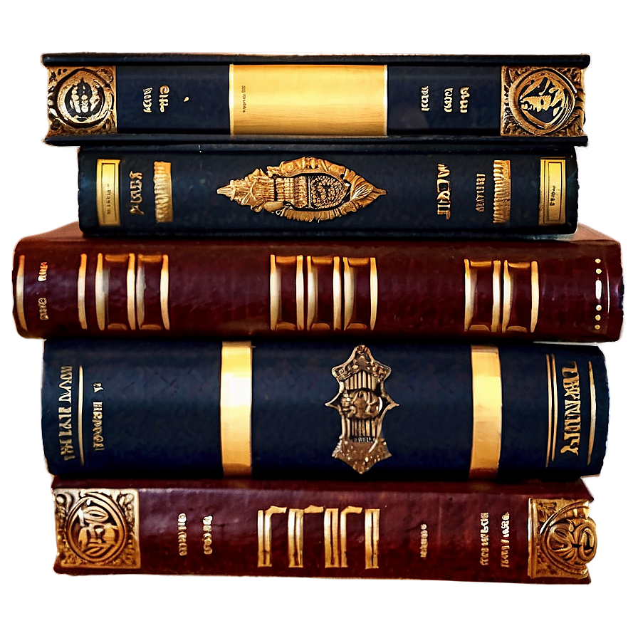 Law Books Pile Png Hcw PNG Image