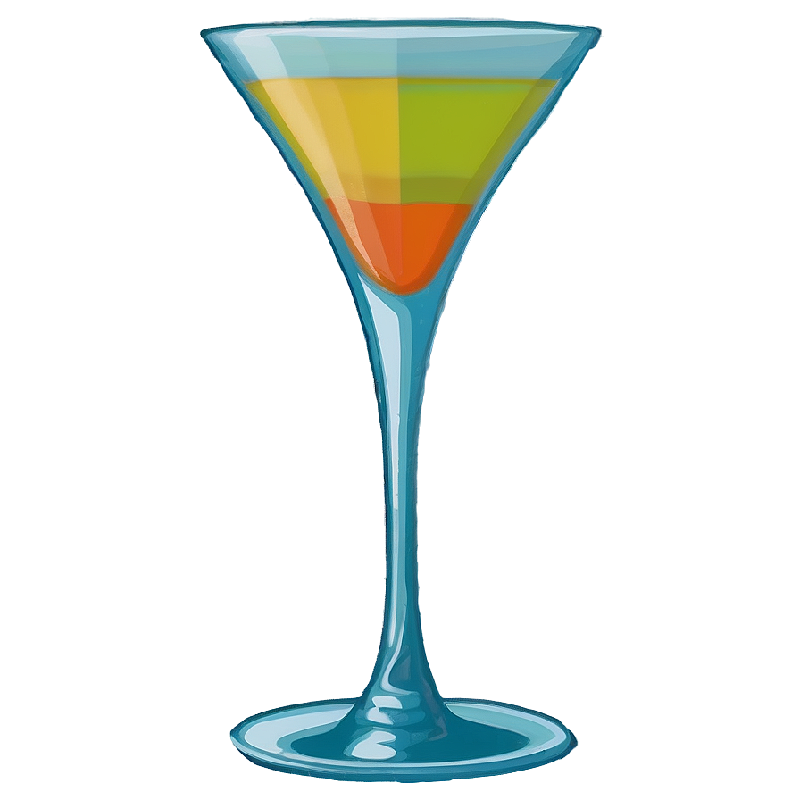 Layered Cocktail Glass Png 06212024 PNG Image