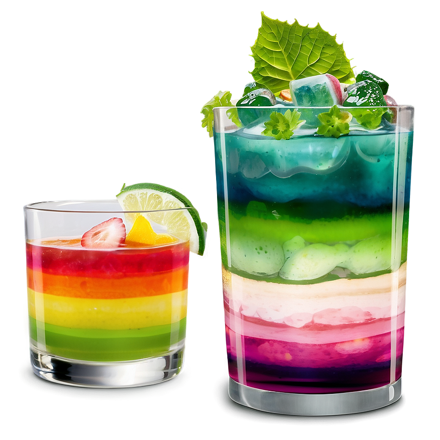 Layered Cocktails Png Own16 PNG Image