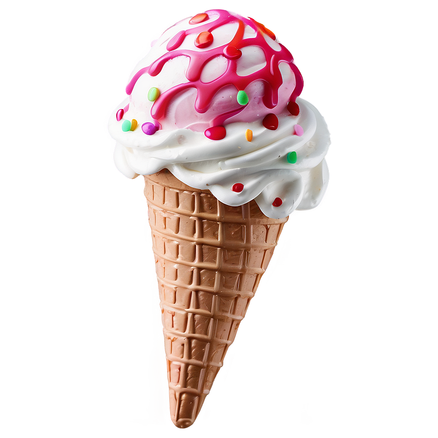 Layered Ice Cream Cone Png Jof PNG Image