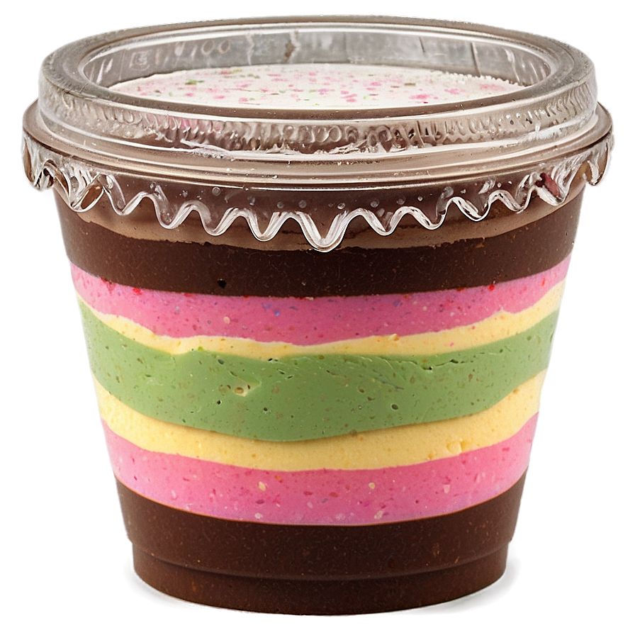 Layered Ice Cream Cup Png Bqc31 PNG Image