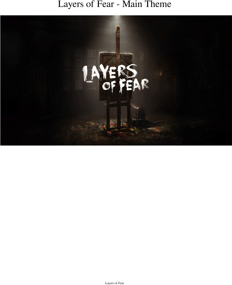 Layersof Fear Game Soundtrack Cover PNG Image