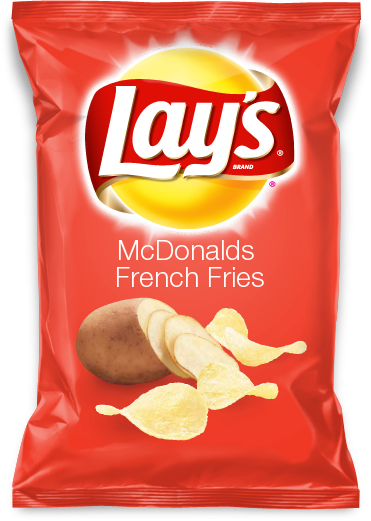 Lays Mc Donalds French Fries Flavor Package PNG Image