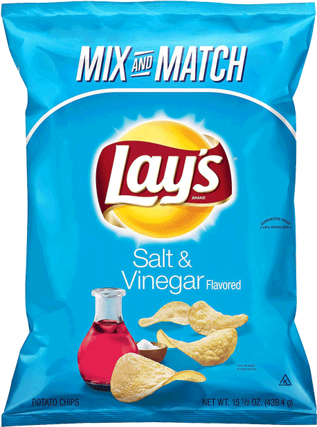 Lays Saltand Vinegar Chips Package PNG Image