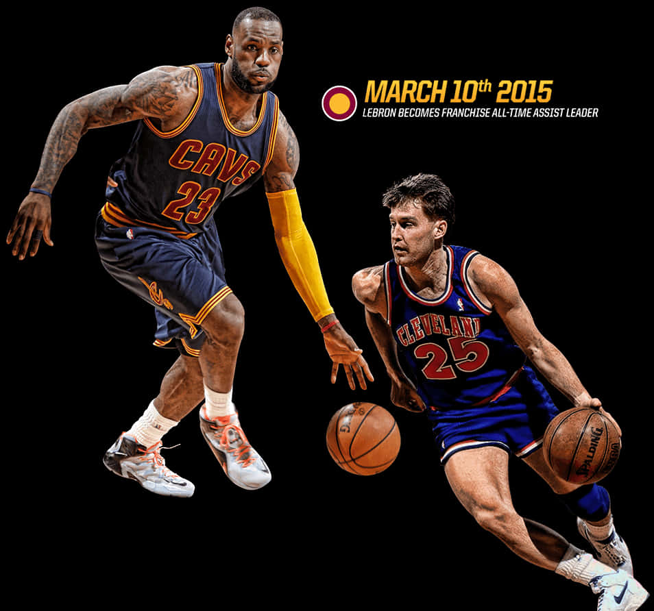 Le Bron James Franchise Assist Leader Celebration PNG Image