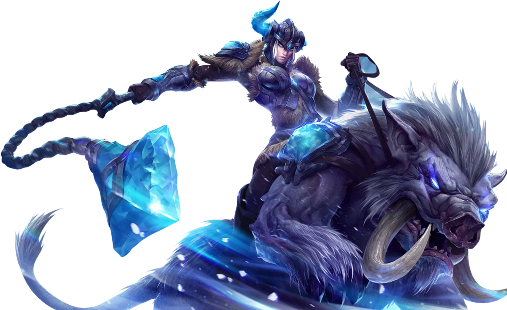 Leagueof Legends Champion Riding Beast PNG Image