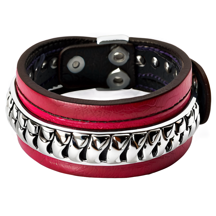 Leather Bracelet Jewelry Png 06252024 PNG Image