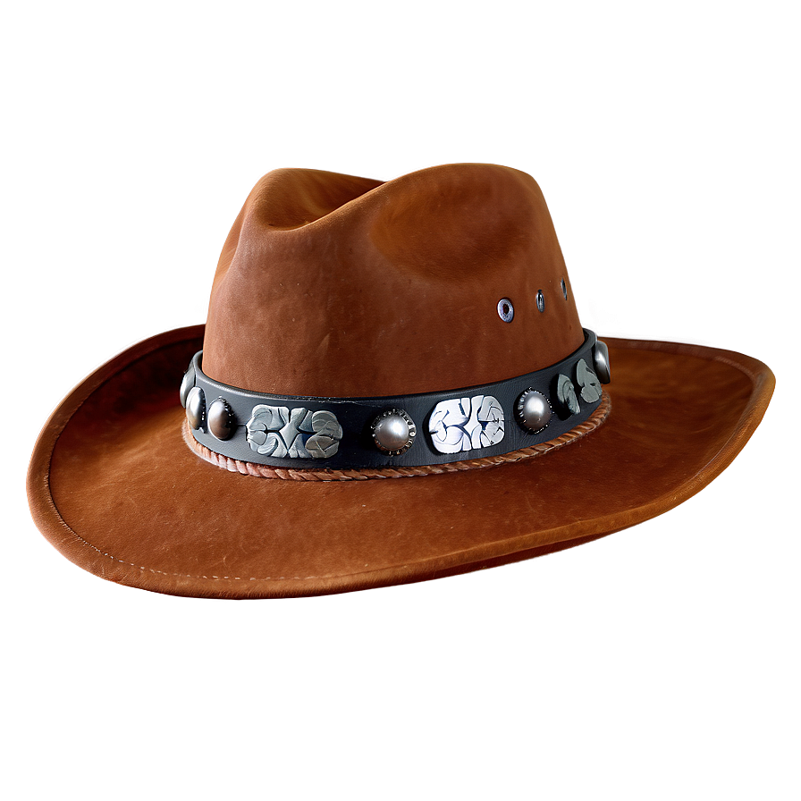 Leather Cowboy Hat Transparent Png 05262024 PNG Image