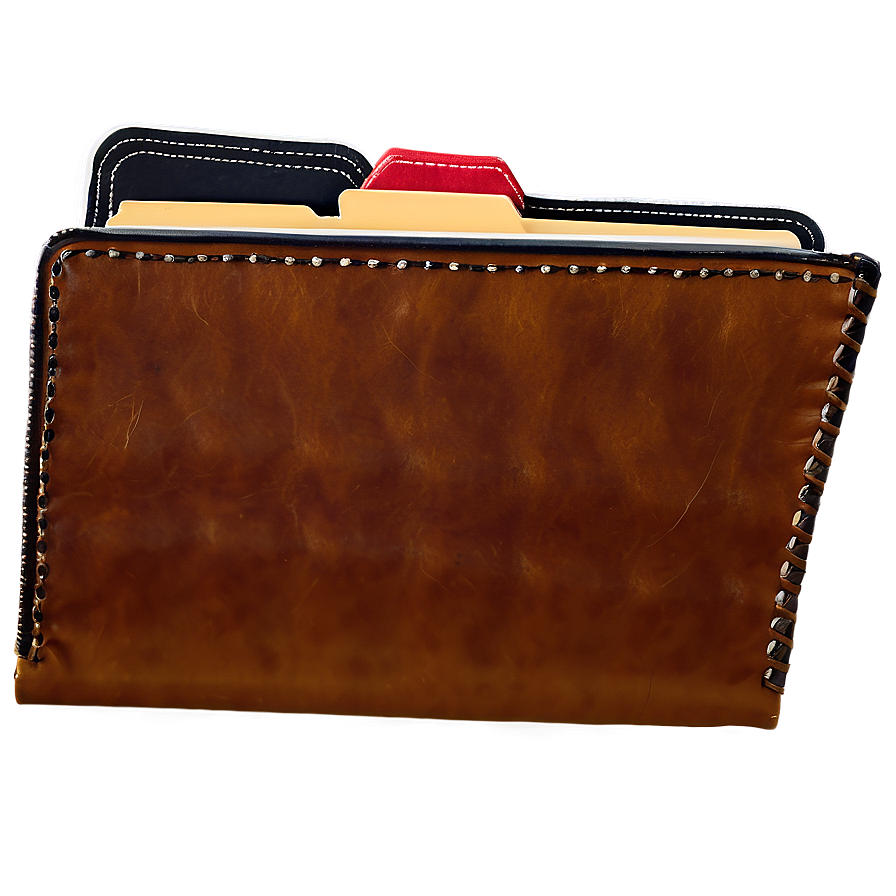 Leather File Folder Png Mct PNG Image