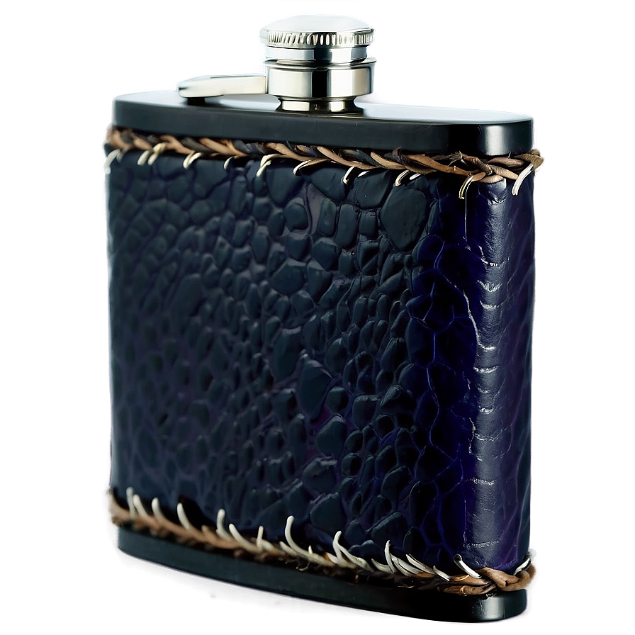 Leather Hip Flask Png Rkx40 PNG Image