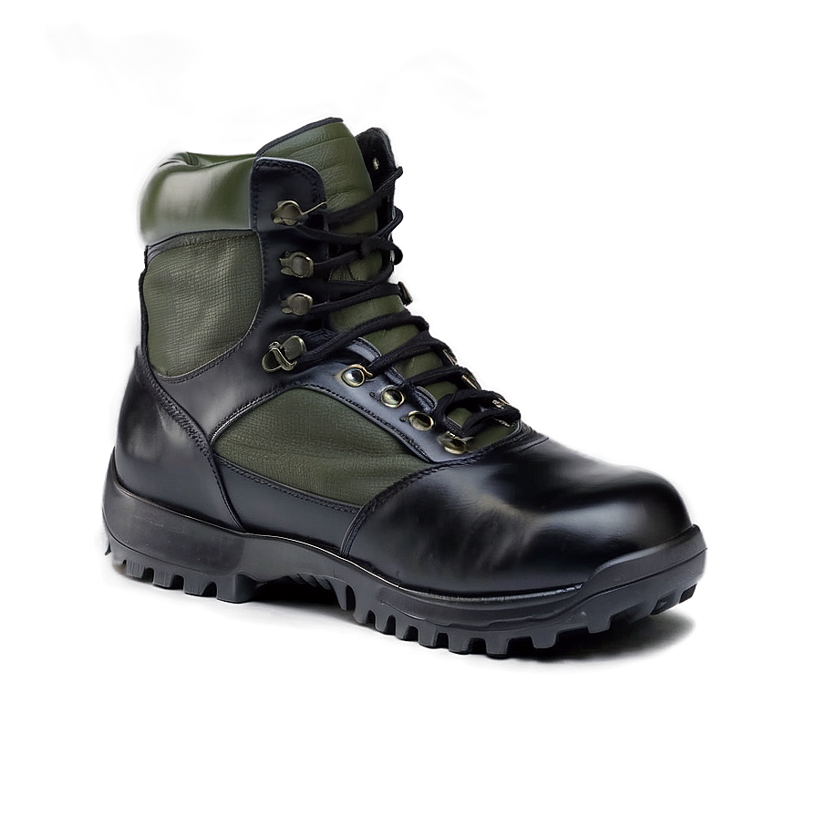 Leather Military Patrol Boots Png 88 PNG Image