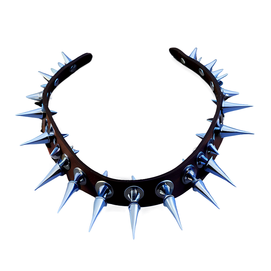 Leather Spiked Collar Png Vrq PNG Image