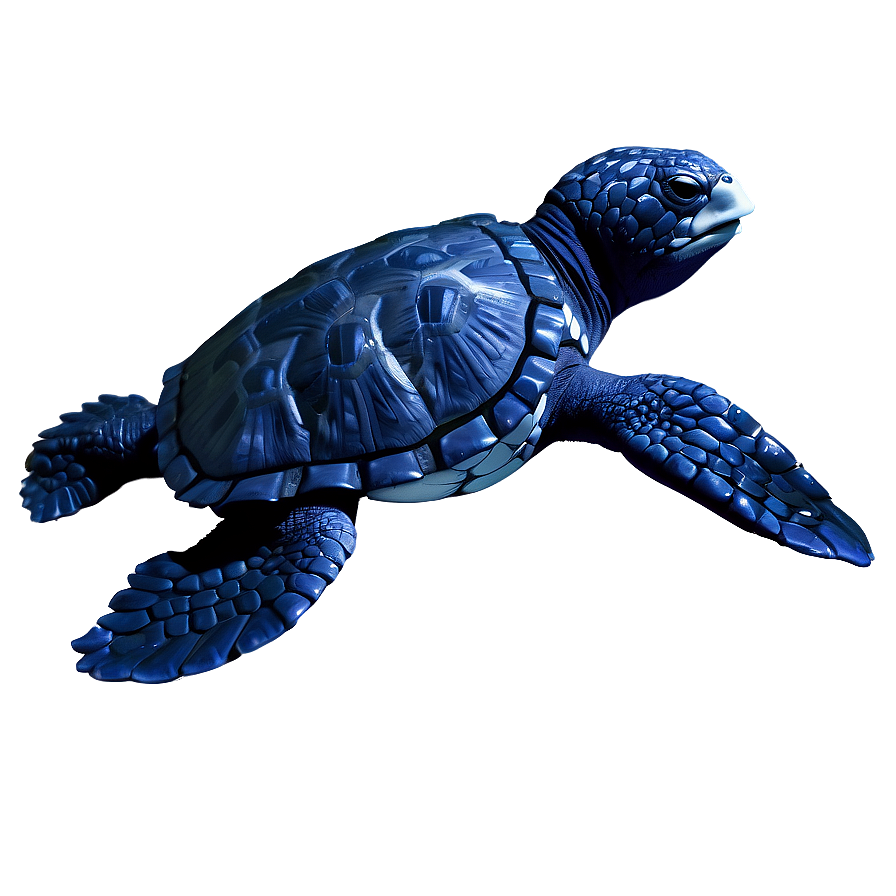 Leatherback Turtle In Deep Blue Png 06292024 PNG Image