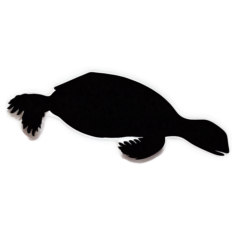 Leatherback Turtle Silhouette Png Qrb63 PNG Image