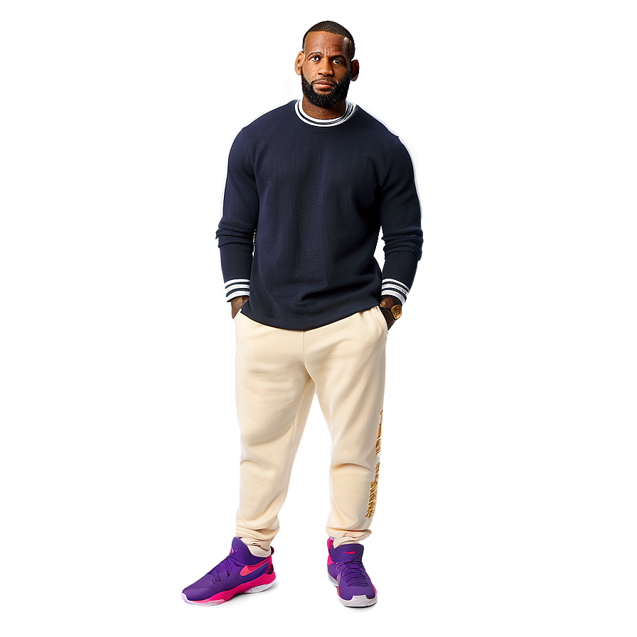 Lebron James Casual Look Png Rbk PNG Image