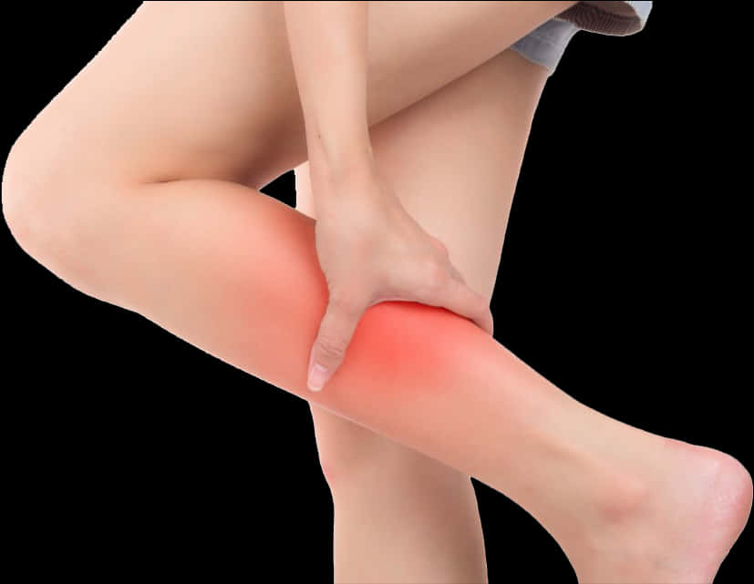 Leg Pain Indication Image PNG Image