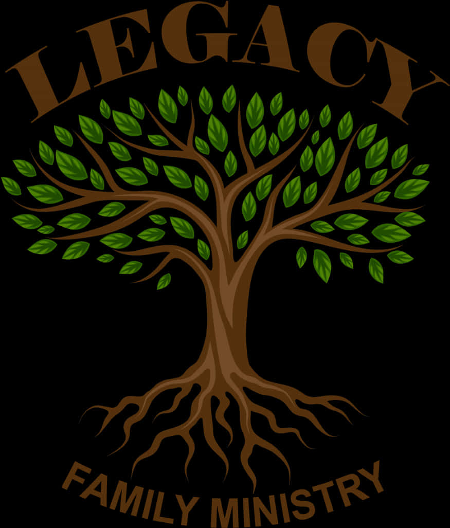 Legacy Family Ministry Tree Logo PNG Image